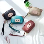Leather Pig-shape Mini Coin Purses