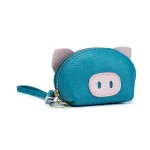 Leather Pig-shape Mini Coin Purses - Image 2
