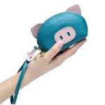 Leather Pig-shape Mini Coin Purses - Image 3