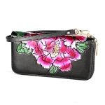 Women Fashion Embossing Decorative Zipper Leather Purse - Image 6