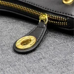Women Fashion Solid Color Zipper Metal Decorative Genuine Leather Bag - Image 7