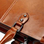 Women Fashion Solid Color Large Capacity Genuine Leather Bag - Image 7