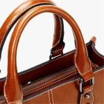 Women Fashion Solid Color Large Capacity Genuine Leather Bag - Image 8