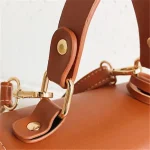 Women Fashion Color Blocking Metal Decorative Crossbody Bag - Image 3