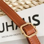 Women Fashion Color Blocking Metal Decorative Crossbody Bag - Image 6