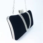 Women Fashion Rhinestone Decoration Irregular Evening Bag - Image 2
