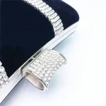 Women Fashion Rhinestone Decoration Irregular Evening Bag - Image 3