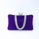 Women Fashion Rhinestone Decoration Irregular Evening Bag - Image 7