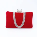 Women Fashion Rhinestone Decoration Irregular Evening Bag - Image 8