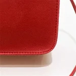 Women Solid Color Metal Lock Clasp Crossbody Bag - Image 7