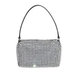 Women Fashion Rhinestone Decorative Small Square Crossbody Bag - Image 2
