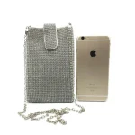 Women Fashion Rhinestone Decorative Square Evening Bag - Image 5