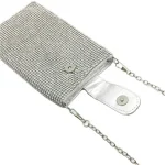Women Fashion Rhinestone Decorative Square Evening Bag - Image 6