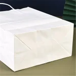 Fashion White Thickened Kraft Paper Gift Bag - Image 5