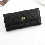 Women Casual Stitching Clamshell Design Solid Color Purse - Image 7