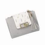 Leaf Women Clutch Tassel Pendant Wallet - Image 5