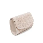 Retro Satin Creased Flap Crossbody Evening Bags - Image 3