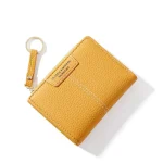 Fashion Pure Color Sewing Zipper Wallets