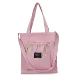 Campus Girl Simple Canvas Solid Color Shoulder Bag - Image 7