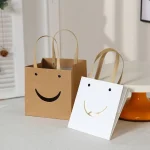 Smiley Face Pattern Kraft Paper Gift Bag - Image 5